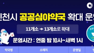 [인천] 공공심야약국 운영 안내