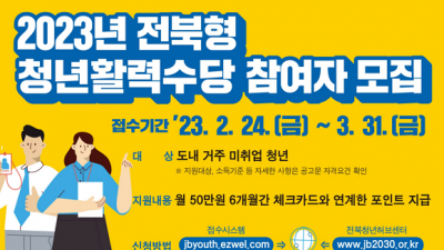 [전북] 2023년 전북형 청년활력수당